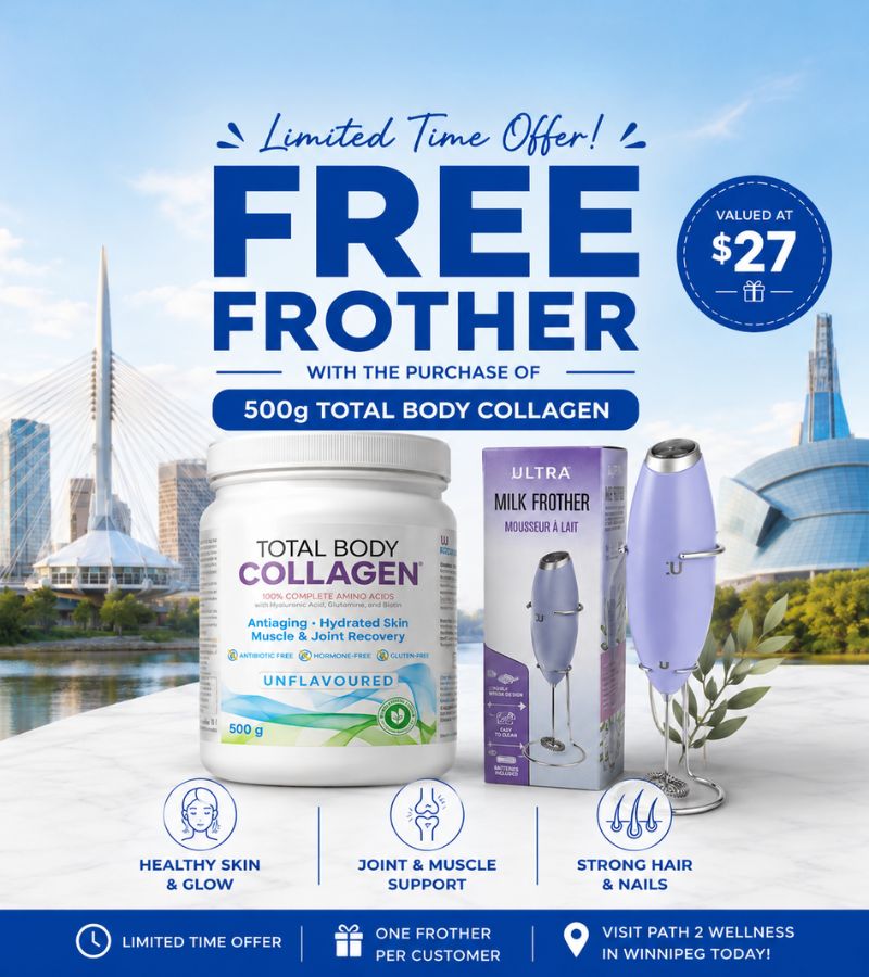 Free Frother with the purchase of 500g total body collagen